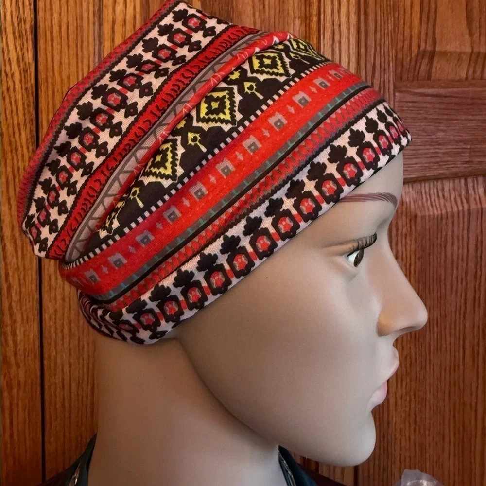 NWOT 4 Piece Set Bohemian Fashion Pattern Headbands Anti Slip Knotting